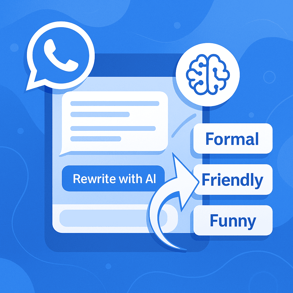 How to Rewrite WhatsApp Messages Automatically with AI